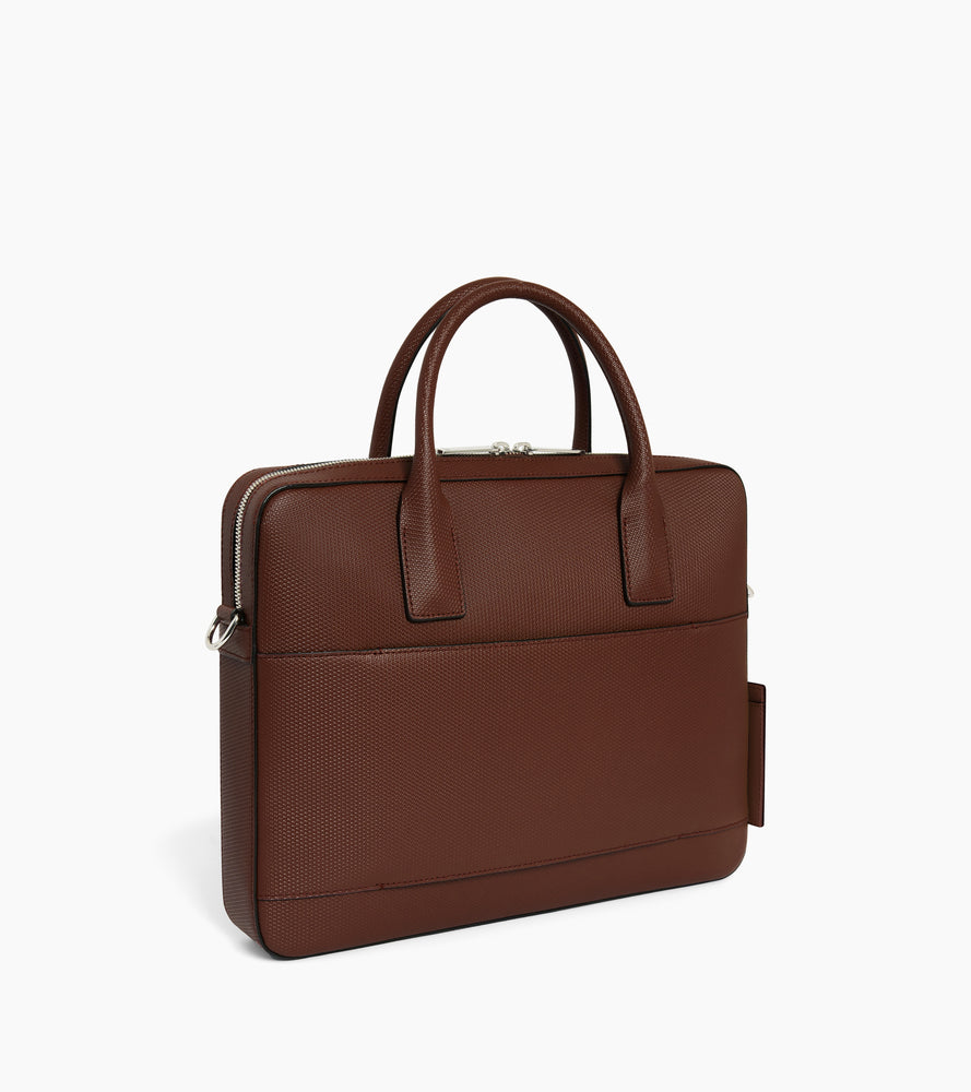 Emile slim 14" briefcase in signature t leather