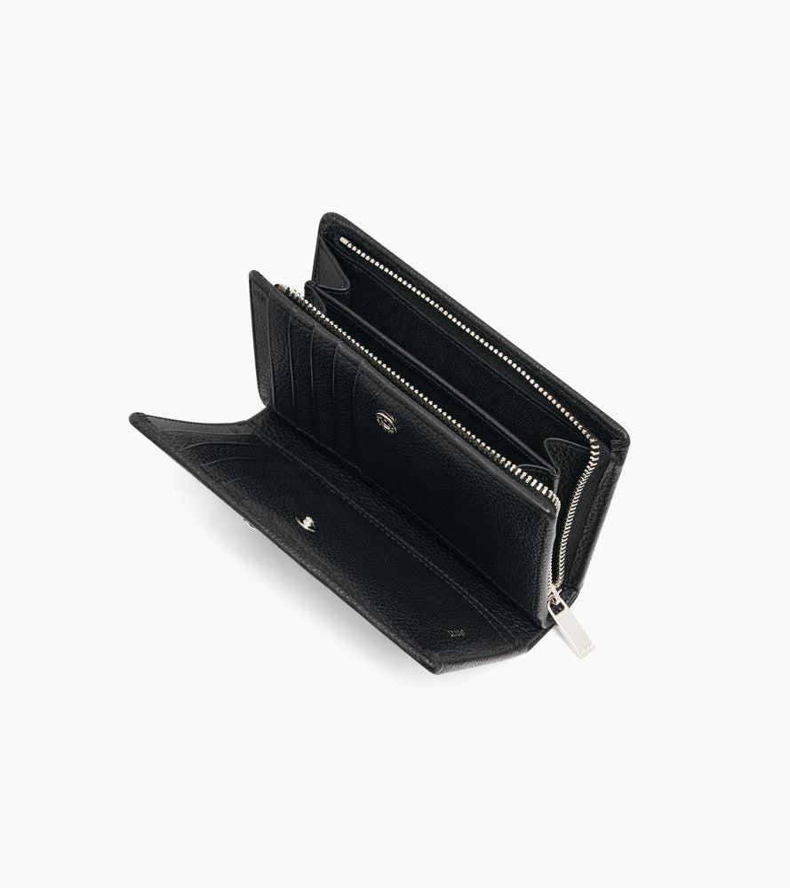Mittelgroße Brieftasche Ella aus genarbtem Leder