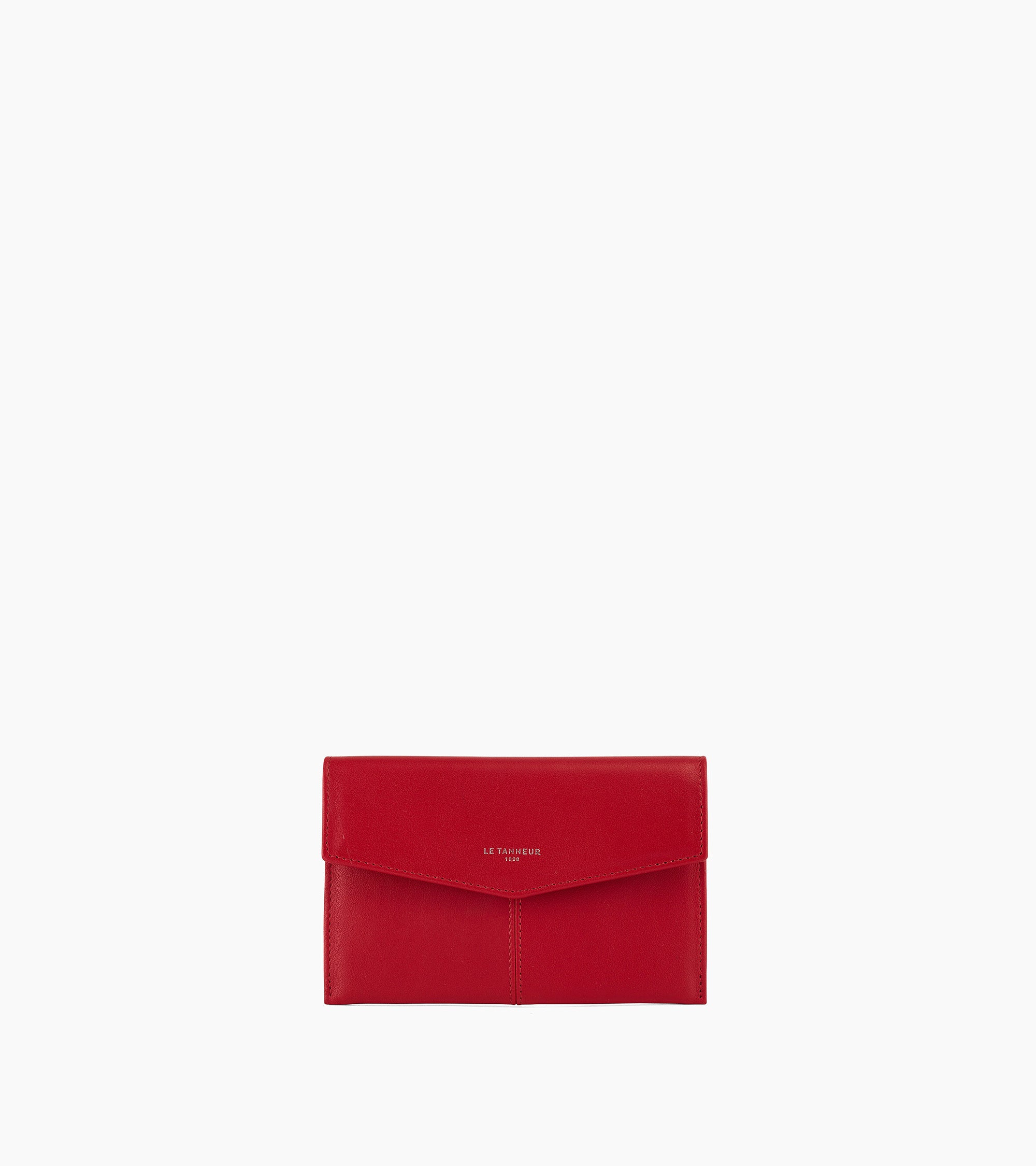 Pochette enveloppe moyen modèle Charlotte en cuir lisse