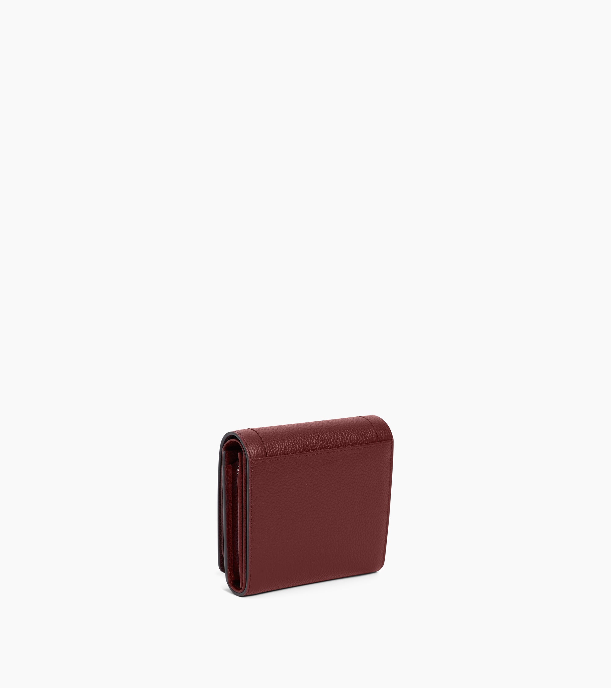 Kleine Brieftasche mit Klappe Louison aus genarbtem Leder