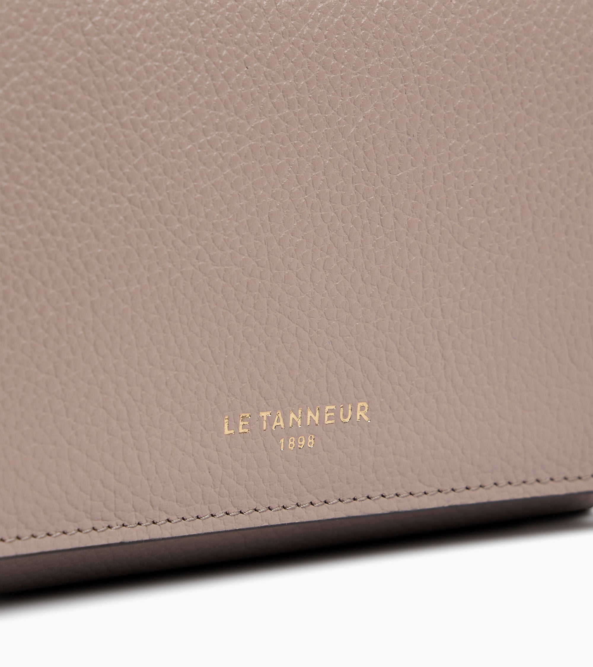 Mittelgroße Brieftasche mit Klappe Louison aus genarbtem Leder