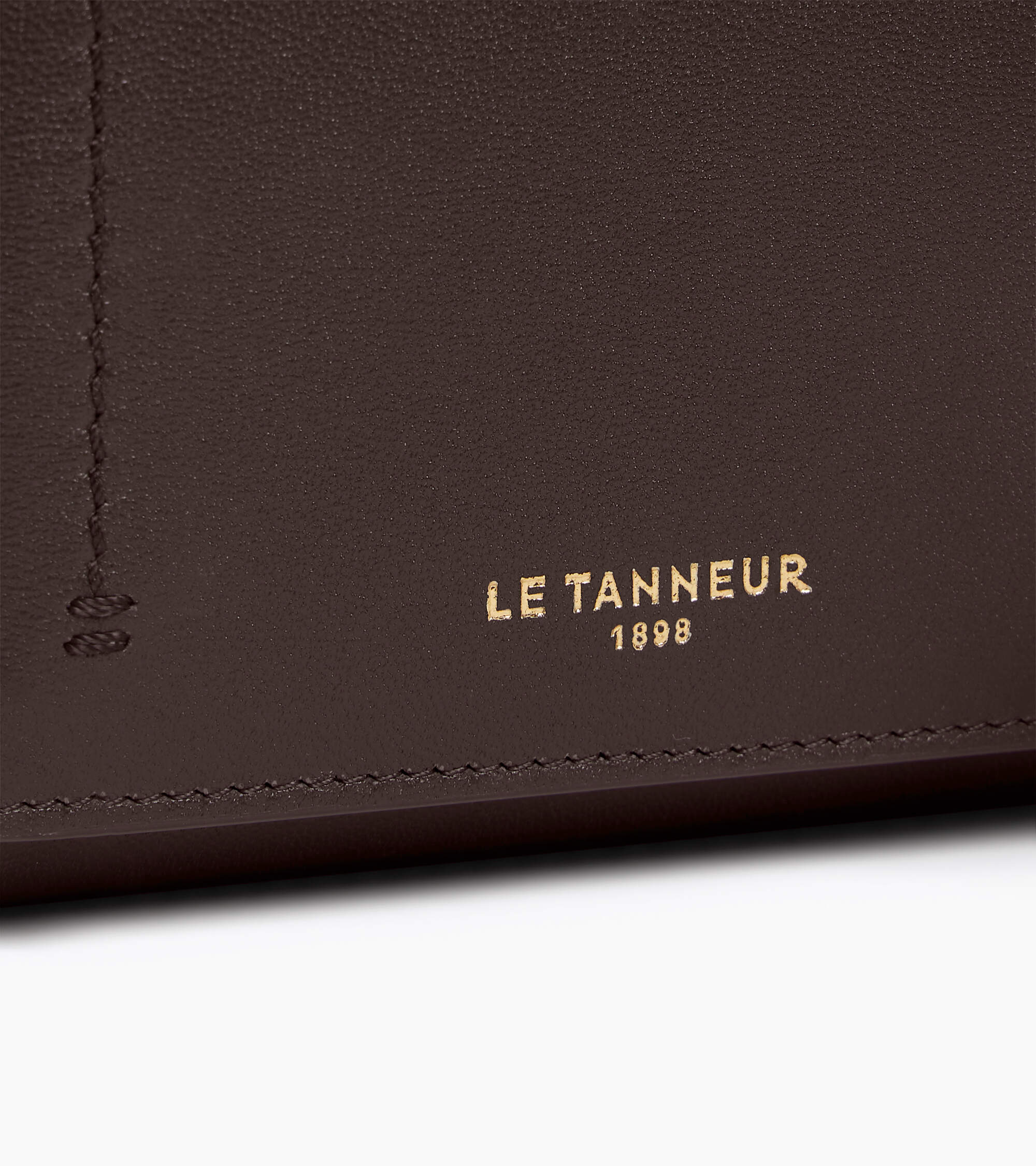 Kleine Brieftasche mit Klappe Louison aus Glattleder