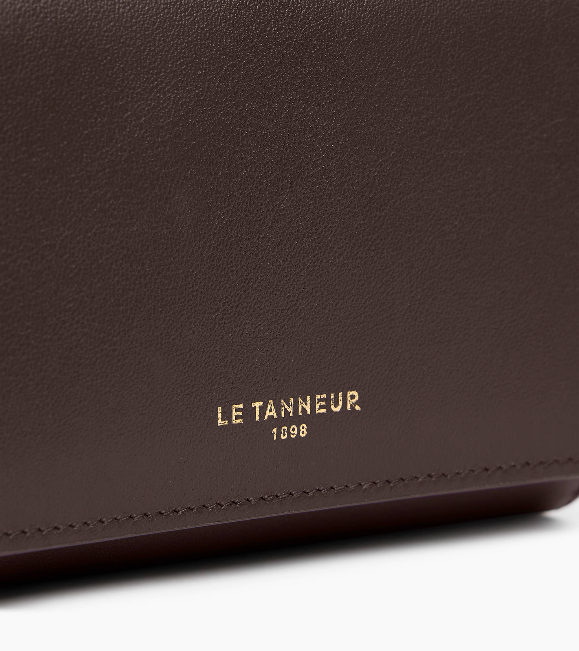 Mittelgroße Brieftasche mit Klappe Louison aus Glattleder