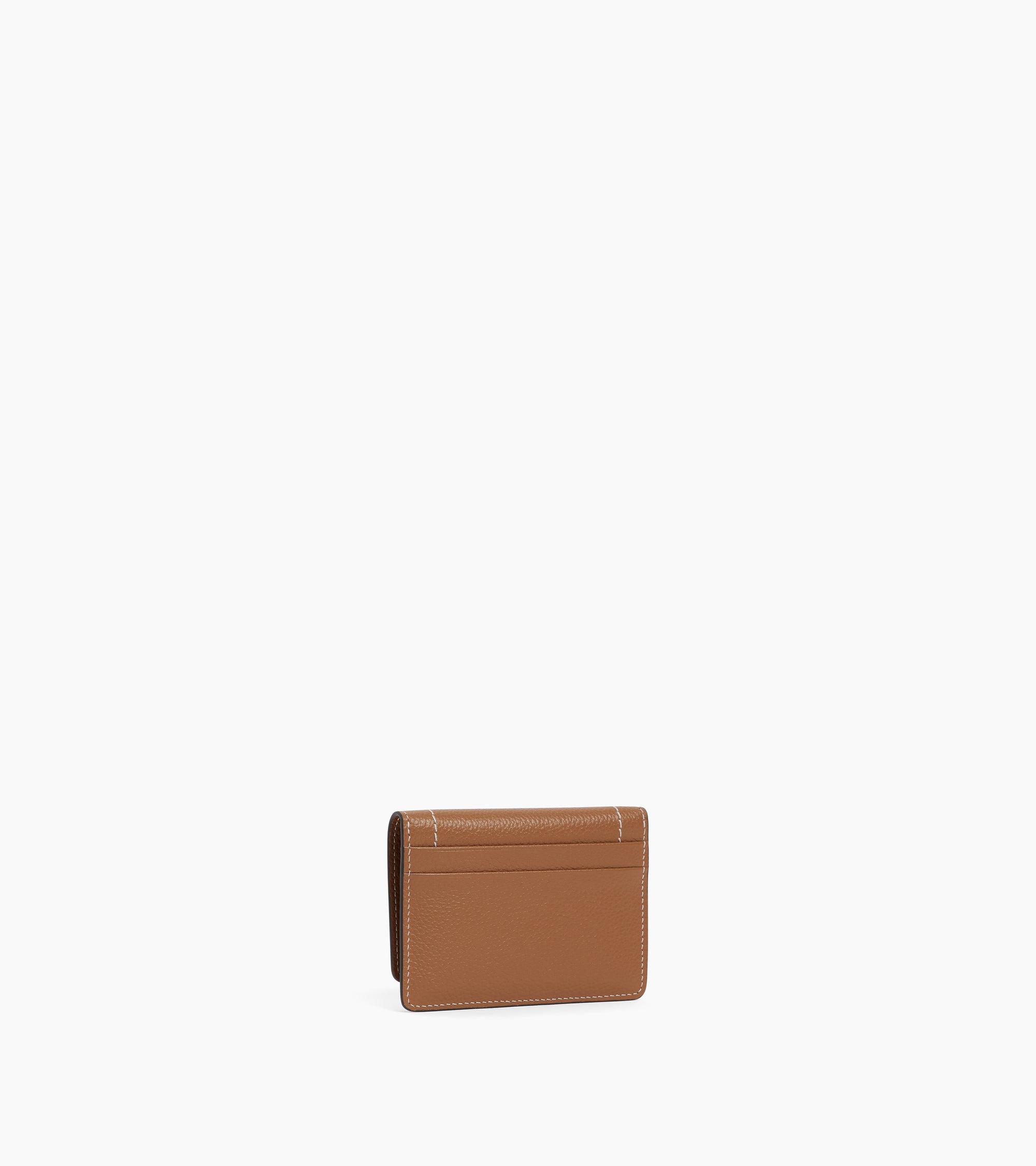 Louison small card holder with flap in grained leather