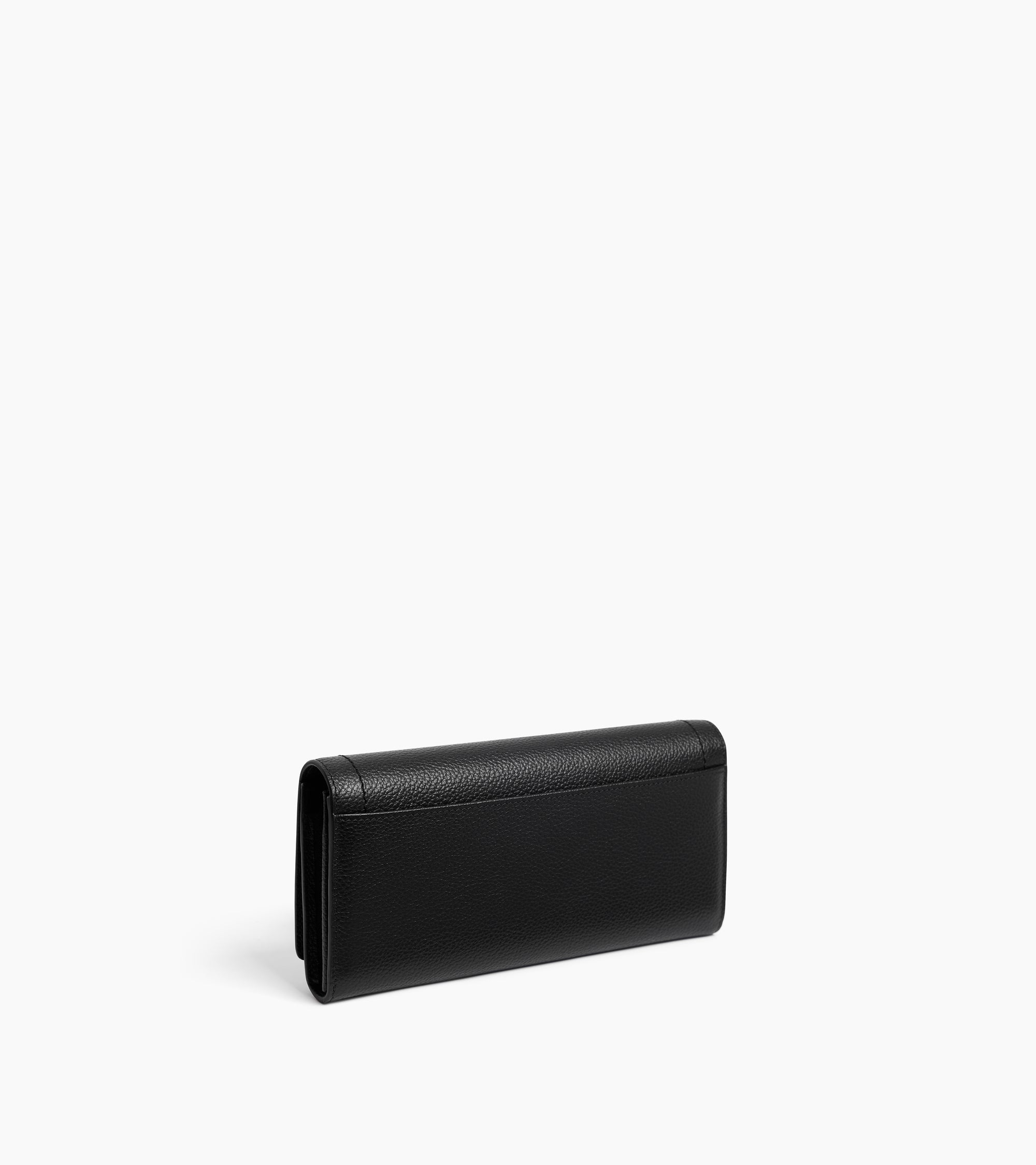 Louison large wallet with flap in grained leather